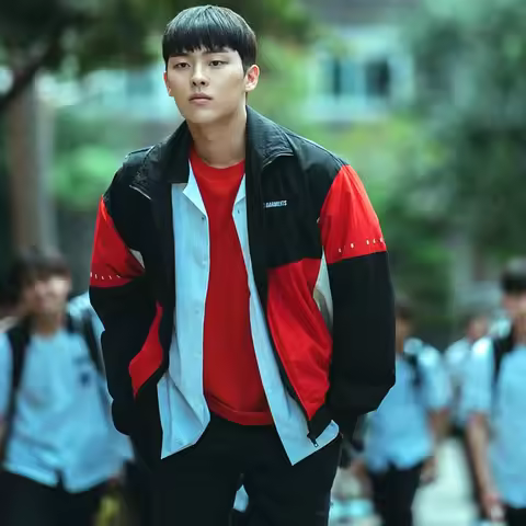 Ahn Suho Weak Hero Class 1 Jacket Unisex Sports Zip Coat Men Women Track Activewear Tops Loose Outer