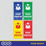 803 - DIRECTOR'S ROOM STICKER - 15 X 30 CM - VYNIL - BEST
