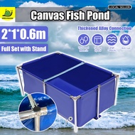 kolam kanvas ikan/Kolam Kanvas Udang Ikan/PVC Tarpaulin Fish Pond Canvas Pond Fish Tank super Heavy 