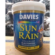 ✠✱✿Sun &amp; Rain SR-020 Apricot White 4L Davies Sun And Rain Waterproofing Elastomeric Paint 1 Gallon