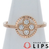 路易威登 Bague Sun Blossom BB 鑽石戒指 Q9H38F (#13) (#13 寬度：約 0.1-1.0 公分) K18PG #54 拋光，成色極佳 [二手]