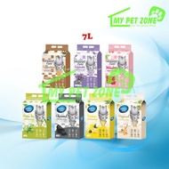 Snappy Tom Premium Tofu Clumping Flushable Cat Litter 7L (2.8KG) Pasir Kucing