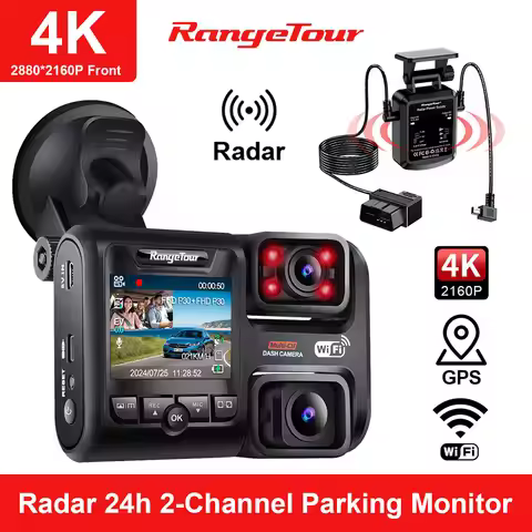 Dual Lens Car DVR 4K 2160P Sony Sensor WIFI GPS Logger 2 Camera Dash Cam Video Recorder Night Vision