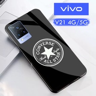 Softcase Glass Kaca VIVO V21 4G VIVO V21 5G [M255] Conferse Classic - Casing HP VIVO V21 4G - kesing