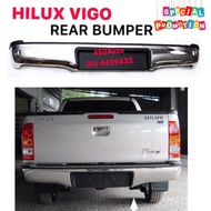 TOYOTA HILUX VIGO 2005 (05-14) 4DOOR VNT REAR BUMPER CHROME (S) // WITH ONE LICENSE LAMP HOLE BELAKN