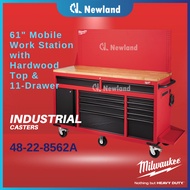 Milwaukee 61" Mobile Work Station With Hardwood Top & 11 Drawer / Milwaukee Tool Trolley (48-22-8562