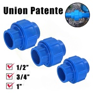 Blue PVC Union Connector Water Pipe Fittings 20mm 25mm 32mm PVC Paip Joints