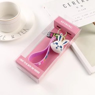 Kpop Newjean Light Stick Cute FLUFFY Album Mini Pendant Keychain Cute New Jeans MINJI HANNI DANIELLE