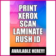 ◺ ⚾︎ ✿ Xerox,Print,Rush ID,Laminate (TARPAULIN PRINTING) Available COD