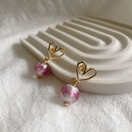 【Cinnamonmon 希娜夢夢 香氛飾品】幾何愛心 | 精油耳環