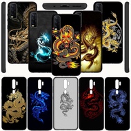 Samsung Galaxy S22 Ultra Plus Note 9 8 Note9 Note8 Soft Casing PB12 Black Dragon Cool Phone Case Cover Silicone TPU