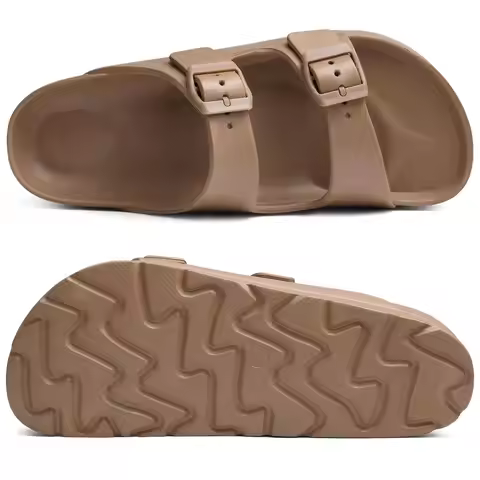 Bebealy New Women's Platform Sandals Comfort Cloud Slides Soft LightThick Soles Sandals Summer Adjus