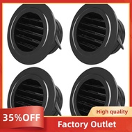 4 Inch Soffit Vent Cover, Round Soffit Exhaust Vent Cover with Built-in Mesh Screen, for Bathroom Ho