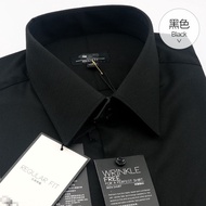 G2000 Black Long-Sleeved Shirt Gray Series Professional Interview regular fit Men's Twill Business T