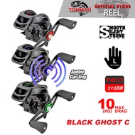(Max Drag 10kg) Tomman Black Ghost C Baitcasting Casting Fishing Reel Bc Left Handle
