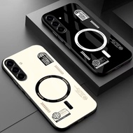 [53] Softcase Glass Samsung A56 - Glossy Samsung A56 Case - Samsung A56 Glass Case
