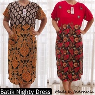  Marissa Batik Nighty Dress Cotton Lounge Nightwear Pyjamas Set Baju Tidur Skirt Kelawar印尼纯棉蜡染蝙蝠袖宽松休闲睡裙