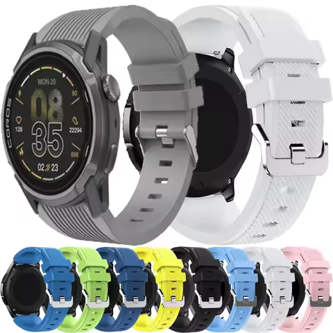 22mm Silicone Strap For COROS PACE Pro/2/APEX Pro/46mm Bracelet For Suunto Ocean/Run/9 5 Peak/Race/C