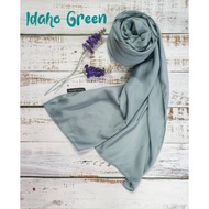 Matte Satin shawl Idaho Green