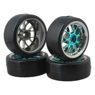 [mcfsnzwtxz1bw] 4x Upgrade RC Car Wheel Rims, DIY Replacements for TT02 Truck Vehicle Model