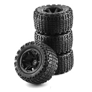 1:16 E-REVO Summit Plastic Wheel Rubber Tire Universal Tyre For 1/12 1/14 1/16 RC Monster Truck Kyos