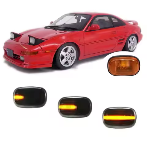 for Toyota MR2 SW20 1989 1990 1991 1992 1993 1994 1995 1996 1997 1998 1999 Sequential LED Side Marke