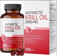 Exp.06/2026 จัดส่งที่รวดเร็ว น้ำมันแอนตาร์กติกคริลล์ Antarctic krill oil 2000มก. 120 แคปซูล