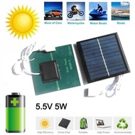 ⭐HD-56⭐ 5W 5.5V Solar Panel With USB Output Solar Charger Can Charge 3.7V-5V Battery