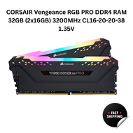 CORSAIR Vengeance RGB PRO DDR4 RAM 32GB (2x16GB) 3200MHz CL16-20-20-38 1.35V Intel AMD Desktop Compu