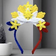 Buwan ng Wika headdress, headband for Buwan ng Wika Philippines flag inspired headdress