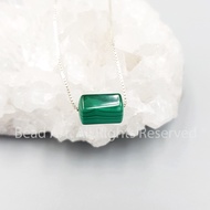Necklace 11.5x7.5MM 925 Silver Green Confucius Stone, Necklace, Feng Shui Jewelry, Fire Element, Woo