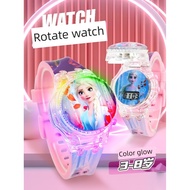 jam boboiboy jam boboiboy original Ice Snow Elsa Children's Electronic Watch Princess Rainbow Horse 