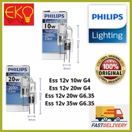Philips Essential 12v 10w G4 // 20w G4 // 35w G6.35 Capsule Long Life halogen lamp // rocket bulb