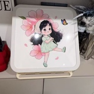 浴室壁畫收納櫃 折疊儲物箱 衛生間掛畫收納置物架 免打孔衣服收納盒（平行進口）（快遞送貨上門）