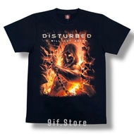 Disturbed Band Tee | Rock Yeah Label | Smiling Mask Graphic | Cotton T-Shirt เสื้อยืดวงดิสเทิร์บ ลาย