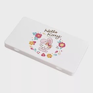 【Sanrio 三麗鷗】隨身口罩收納盒 兔年款 收納盒 零錢收納 飾品收納 (18.4*10.4*1.5cm) KT兔年花圈