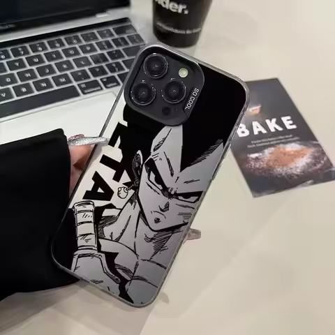 Soft Shell Case for iPhone 17 Air 16e 14 15 16 Plus 11 12 13 Pro Max Dragon Ball Goku VS Vegeta