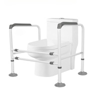 Toilet Handrail for Elderly, Bathroom Anti-Fall Aid, No-Drill Toilet Seat Support, Toilet Handrail f
