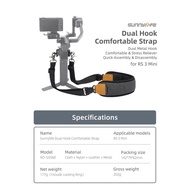 Adjustable Shoulder Neck Strap for DJI RS3 Mini Dual Hook Strap Stress Reliever Shoulder Belt Lanyar
