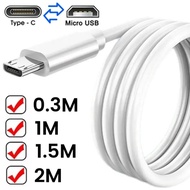 Type C to Micro USB Data Cable Sync Data Durable Fast Charging USB C Adapter Cord for Samsung Huawei MacBook Pro OTG Mobile Phone Data Cables