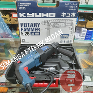K26 MESIN BOR BETON SDS ROTARY DEMOLITION HAMMER 26mm 3MODE KYUHO K 26