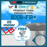 SUNFOIL BXB-FR+ [25m] Bubble Foam Foil Series Bubble Aluminium Foil Penebat Haba Rumah Roofing