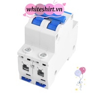 WHITESHIRT Circuit Breaker, 2P 400V AC 25A/40A/50A/63A 2P Circuit Breaker, Durable DZ47-63 Leakage C