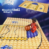 Plastic Basketball Block Set Building Blocks Floor Particle Toy Basketball Court G8b1