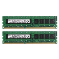 Hynix RAM DDR3 16GB (2x8GB) 1333MHz หน่วยความจำเวิร์กสเตชัน 1.5V 240Pin ECC UDIMM 8GB 2Rx8 PC3-10600E ECC Unbuffered Memory