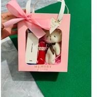 October 20th gift, birthday, Bear keychain lipstick gift set for loved ones, March 8th gift, meaning