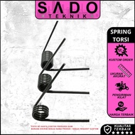 Wire torque spring 2.5mm id 18.5mm length 150mm Steel