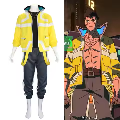 Anime Cyberpunk Edgerunners David Cosplay Costume Anime Cyberpunk Edgerunners David Cosplay Suit Hal
