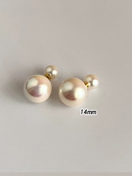 Akoya Double-sided Pearl Earrings 925 Silver