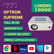 [INBUILT APPLICATION] Optron Supreme Projector. android projector. smart projector. 4k HD projector. projector.
